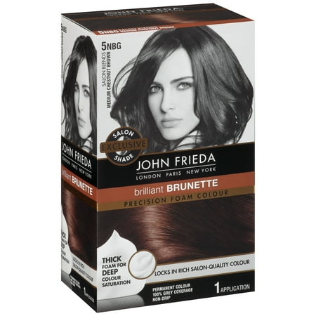 john frieda brown hair color preference loreal 5a medium john frieda brilliant brunette medium chestnut brown 5nbg precision foam colour pc kit john frieda brown hair color preference loreal 5a medium john frieda brilliant brunette medium chestnut brown 5nbg precision foam colour pc kit